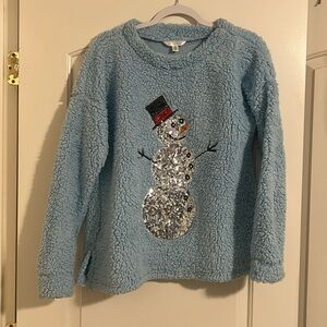 Christmas Snowman Sherpa. Size S.